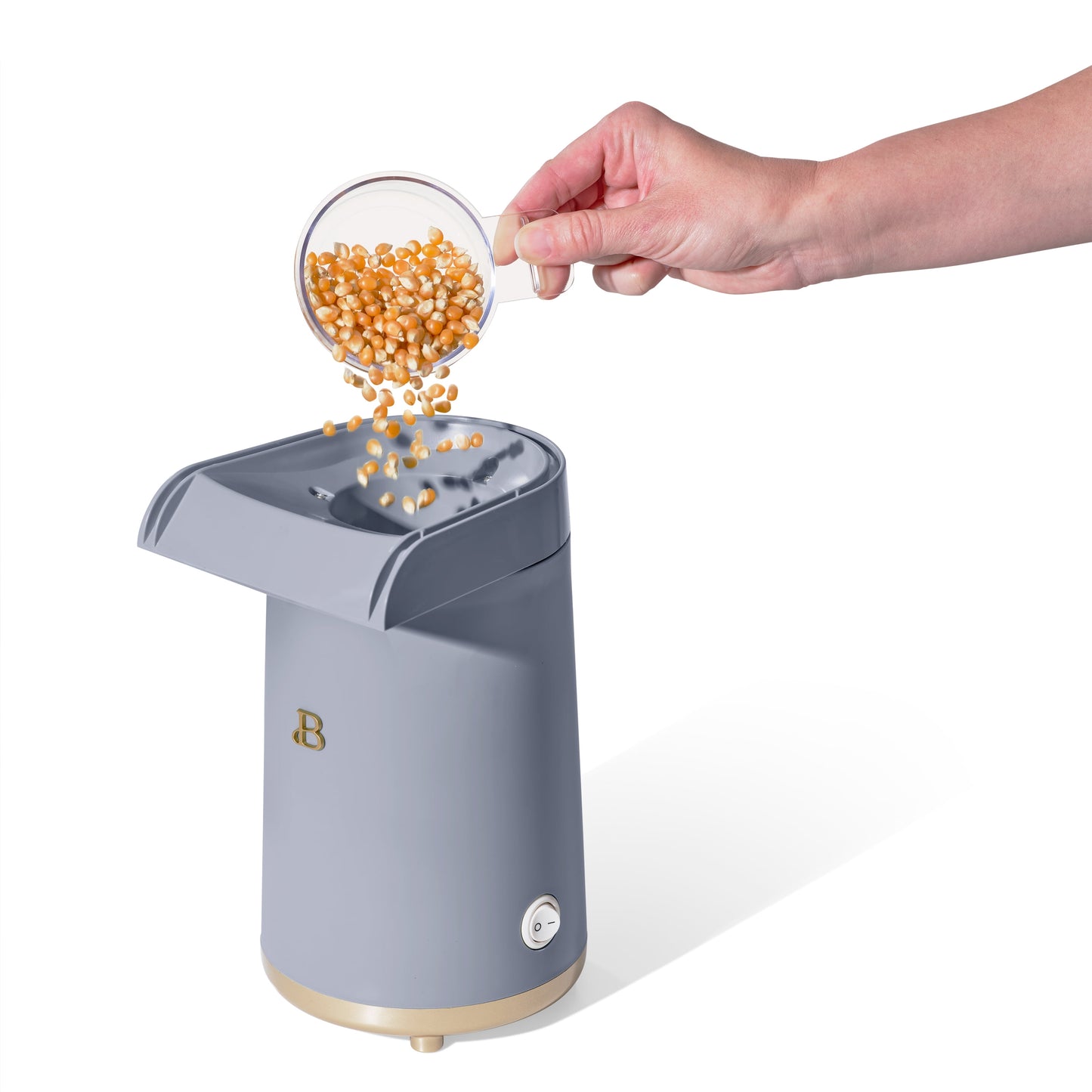 16 Cup Hot Air Electric Popcorn Maker, Cornflower Blue by Drew Barrymore