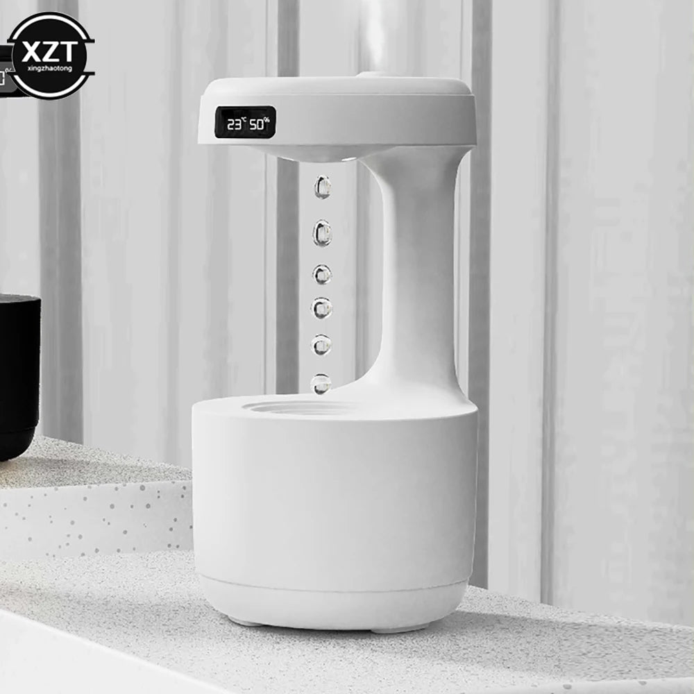 2024 New anti Gravity USB Air Humidifier Ultrasonic Air Purifier with Light 800ML Suspended Water Diffuseur D’Huile Essentielles